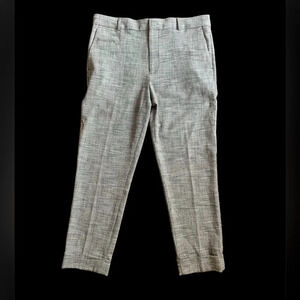 Club Monaco Mens Grey Plaid Houndstooth Print Contemporary Tapered Pants Size 36